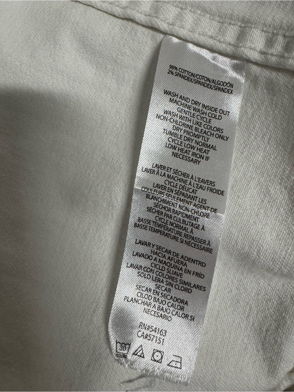 Calvin Klein Jeans White Frayed Hem Denim Jacket - Picture 3 of 6